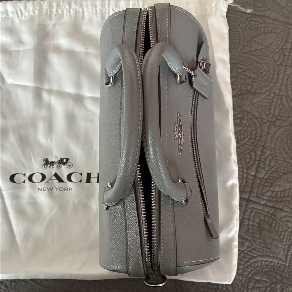 Coach Gray Satchel Bag w/dustbag - Picture 13 of 14